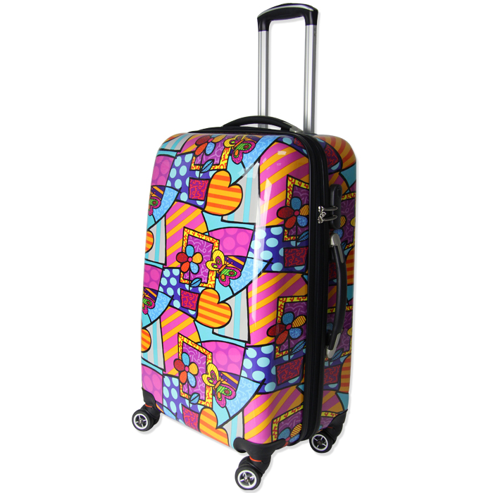 PC film Printing Customized picture ABS+PC Trolley suitcase set