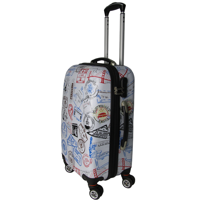 PC film Printing Customized picture ABS+PC Trolley suitcase set