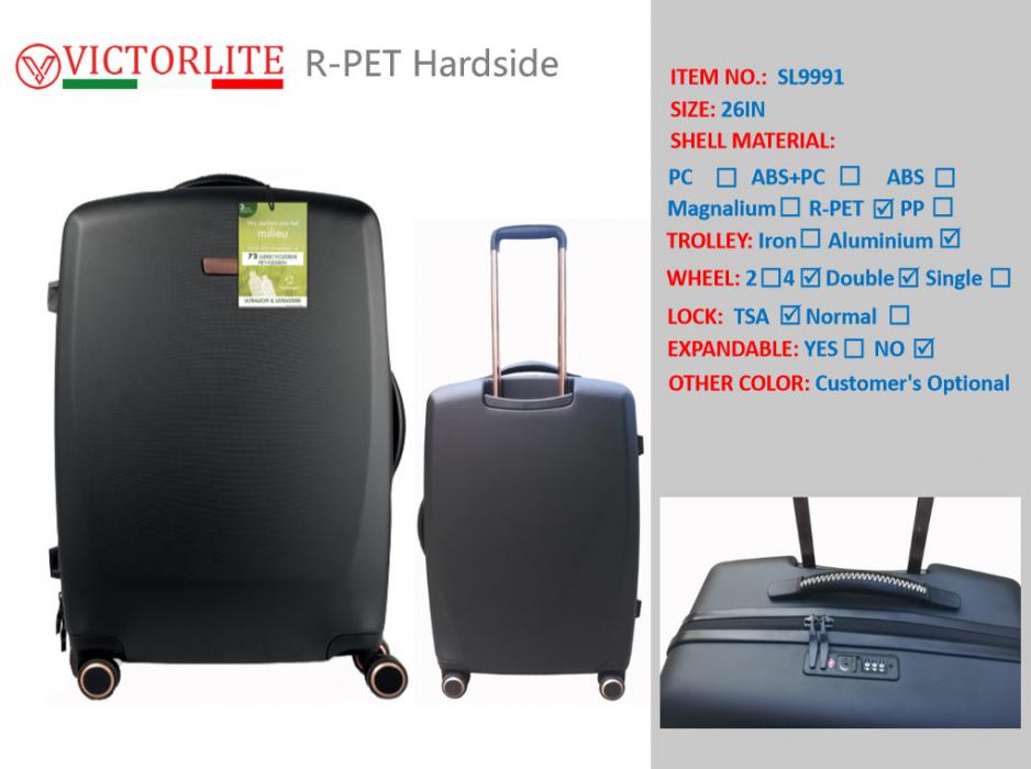 ECO-friendly RPET hardside Luggage set RPET HARD SIDE SUITCASE RPET Luggage set