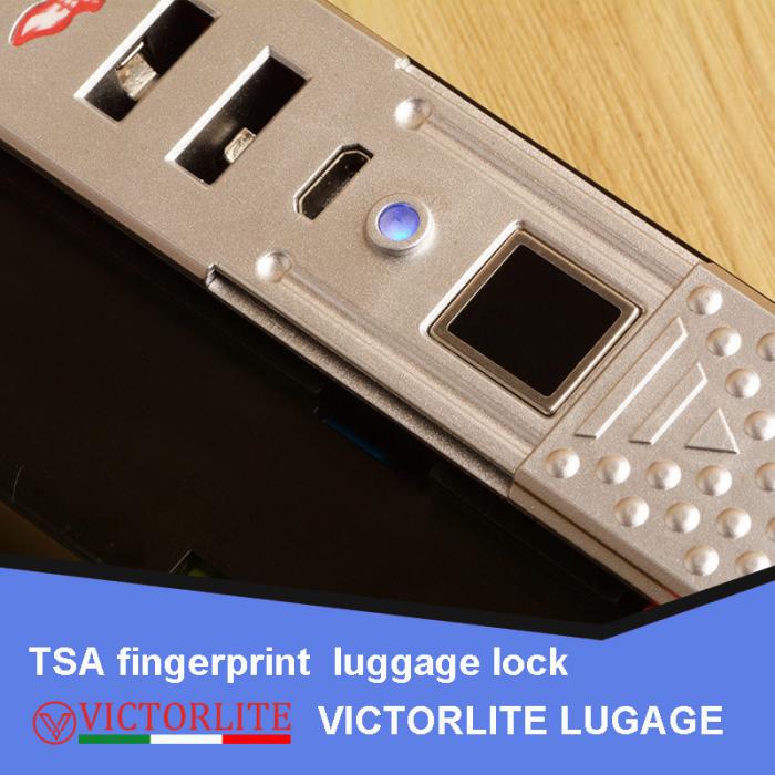 Smart fingerprint luggage lock -TSA combination lock- BIO FINGERPRINT SENSOR TECHNOLOGY - For hardside luggage