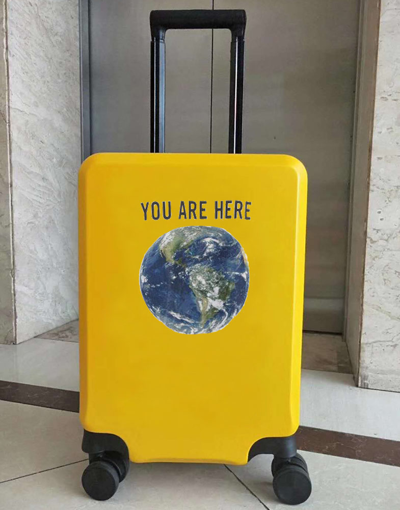 luggage made from recycled plastic