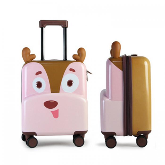 Cute-Deer 3D Designed ABS+PC  Kids Luggage