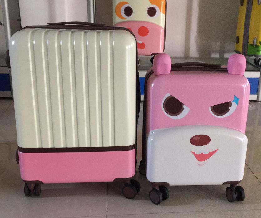 Parents 3D Designed ABS+PC  Kids Suitcase set