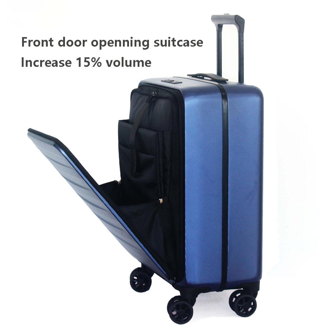 front door open suitcase